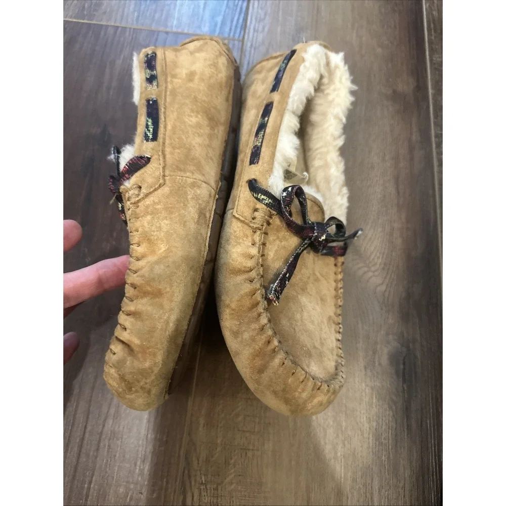 Womens Ugg Dakota‎ Grunge Chestnut Slippers US Sz 7 Limited Edition Moccasin - Picture 8 of 10